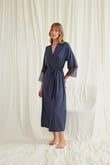 Arias Closet Dantelli ve Kuşaklı Sabahlık