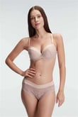 Arias Closet Destekli Balenli Kaplı Dantel Detaylı Sütyen Slip İç Çamaşırı Takımı