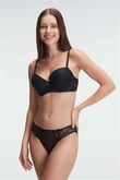 Arias Closet Destekli Dolgulu Balenli Kaplı Dantel Detaylı Sütyen Slip İç Çamaşırı Takım