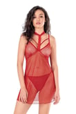 Arias Closet Kırmızı Kısa Tül Gecelik