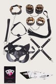 Arias Closet Sexy Görselli Oyun Kartı Kama Sutra 7'li Leopar Harness Set