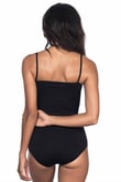 Arias Closet Siyah MI Emay 1923 Soft İp Askılı Çıtçıtlı Body