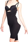 Arias Closet Siyah MI Emay 2038 Popo ve Göğsü Açık Paçalı Boy Korse