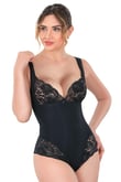 Arias Closet Siyah MI Emay 2947 Dantelli Agraflı Body Korse