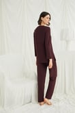 Arias Closet Uzun Kollu Boydan Düğmeli V Yaka Pijama Takımı