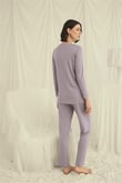Arias Closet Uzun Kollu Boydan Düğmeli V Yaka Pijama Takımı