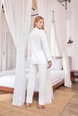 Arias Closet Uzun Kollu Önü Düğmeli Gömlek Yaka Pijama Takımı