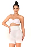 Beyaz Düşük Bel Double Pantalon Korse