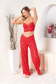 BRALET SÜTYEN, SLİP KÜLOT VE PANTOLON TAKIM KIRMIZI (MGP32194)