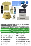 Acemi Bedelli Ekonomik Asker Seti-Asker Malzemeleri 18 Parça 2 Li Set