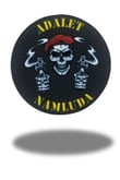 Adalet Namluda Kuru Kafalı Kabartmalı Plastik Cırtlı Arma Patch 9.5 CM