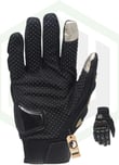 Biker Tam Parmak Korumalı ve Nefes Alabilen Telefon Uyumlu Motosiklet & Bisiklet Eldiveni Pro (SİYAH-L)