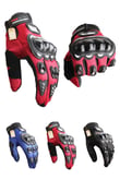 Biker Tam Parmak Korumalı ve Nefes Alabilen Telefon Uyumlu Motosiklet & Bisiklet Eldiveni Pro (KIRMIZI-2XL)