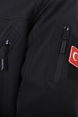 Çapraz Cepli Askeri Tactical Softshell Polar Mont (SİYAH-L)