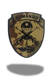 Komando Yazılı Kabartmalı Plastik Cırtlı Arma Patch