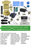 Single Sword 44 Parça Acemi Bedelli Asker Seti 6 Lı Set