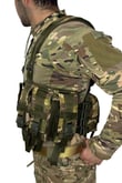 Single Sword 6 Cepli, Arkası Çantalı Çeçen Yeleği (MULTİCAM)