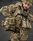 Single Sword Balistik Plaka Takılabilir Yan Korumalı Sırt Çantalı İlk Yardım Çantalı Hücum Yeleği (MULTİCAM)