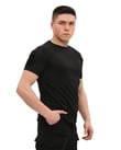 Single Sword Bisiklet Yaka Kısa Kol Taktik T-shirt (SİYAH-M)