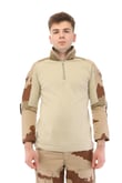 Single Sword Dirsek Detaylı Polo Yaka Kadın&Erkek Combat T-shirt