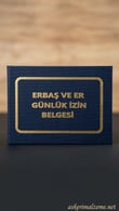 Single Sword Erbaş ve Er İzin ve Görev Belgesi - Çarşı İzin Belgesi