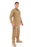 Single Sword Erkek&Kadın Outdoor Taktik Gömlek Pantolon İkili Takım (BEJ-2XL)