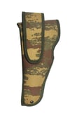 Single Sword Kamuflaj Desenli Deri ve Nakış Seçenekli Sessiz Tabanca Kılıfı (TSK-NAKIŞ)