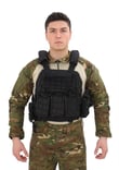 Single Sword Kasırga Tactical Balistik Plaka Takılabilen Açık Cepli Hücum Yeleği (SİYAH)