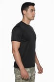 Single Sword Kısa Kol Microfiber T-Shirt Askeri ve Outdoor Microfiber Üst İçlik Fanila Tişört (SİYAH-M)