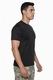 Single Sword Kısa Kol Microfiber T-Shirt Askeri ve Outdoor Microfiber Üst İçlik Fanila Tişört (SİYAH-2XL)