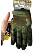 Single Sword Mechanix Tam Parmak Taktik Eldiven, Darbe Emici İş Eldiveni, Dokunmatik Özellikli Motosiklet&Spor Eldiveni, Unisex (HAKİ-L)