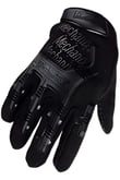 Single Sword Mechanix Tam Parmak Taktik Eldiven, Darbe Emici İş Eldiveni, Dokunmatik Özellikli Motosiklet&Spor Eldiveni, Unisex (SİYAH-M)