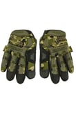 Single Sword Mechanix Tam Parmak Taktik Eldiven, Darbe Emici İş Eldiveni, Dokunmatik Özellikli Motosiklet&Spor Eldiveni, Unisex (KAMUFLAJ-M)