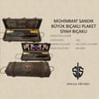 Single Sword Mühimmat sandığı Büyük Siyah Bıçaklı Plaket