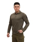 Single Sword Polo Yaka Uzun Kol Taktik T-Shirt (HAKİ-S)