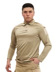 Single Sword Polo Yaka Uzun Kol Taktik T-Shirt (AÇIK BEJ-2XL)