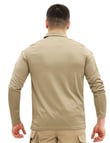 Single Sword Polo Yaka Uzun Kol Taktik T-Shirt (AÇIK BEJ-2XL)