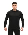Single Sword Polo Yaka Uzun Kol Taktik T-Shirt (SİYAH-4XL)