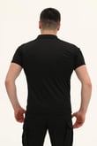 Single Sword Regular Fit Polo Yaka Kısa Kollu Erkek Tişört (SİYAH-S)