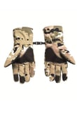 Single Sword Softshell Soğuk, Rüzgar ve Su Geçirmez Dokunmatik Eldiven, Motosiklet ve Taktik Eldiven (MULTİCAM-M)