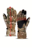 Single Sword Softshell Soğuk, Rüzgar ve Su Geçirmez Dokunmatik Eldiven, Motosiklet ve Taktik Eldiven (MULTİCAM-XL)