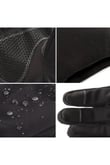 Single Sword Softshell Soğuk, Rüzgar ve Su Geçirmez Dokunmatik Eldiven, Motosiklet ve Taktik Eldiven (SİYAH-XL)