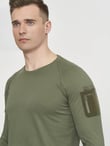 Single Sword SS Yakasıız Uzun Kol Tişört  LACOS Kumaş (HAKİ-3XL)