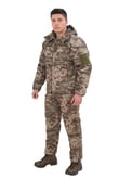 Single Sword Su Geçirmez Kışlık Softshell Mont&Pantolon Salopet Takım (PİKSEL-L)
