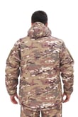 Single Sword Su ve Rüzgâr Geçirmez Softshell Erkek Kışlık Parka (Kapüşonlu) (MULTİCAM-S)