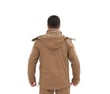Single Sword Su&Rüzgâr Geçirmez Kapüşonlu Softshell Kışlık Erkek Mont (BEJ-3XL)
