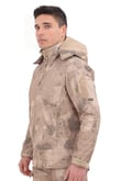 Single Sword Su&Rüzgâr Geçirmez Kapüşonlu Softshell Kışlık Erkek Mont (JAN-2XL)