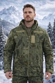 Single Sword Su&Rüzgâr Geçirmez Kapüşonlu Softshell Kışlık Erkek Mont (TSK-2XL)