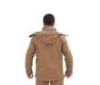 Single Sword Su&Rüzgâr Geçirmez Kapüşonlu Softshell Kışlık Erkek Mont (BEJ-S)