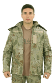 Single Sword Su&Rüzgâr Geçirmez Kapüşonlu Softshell Kışlık Erkek Mont (TSK-3XL)